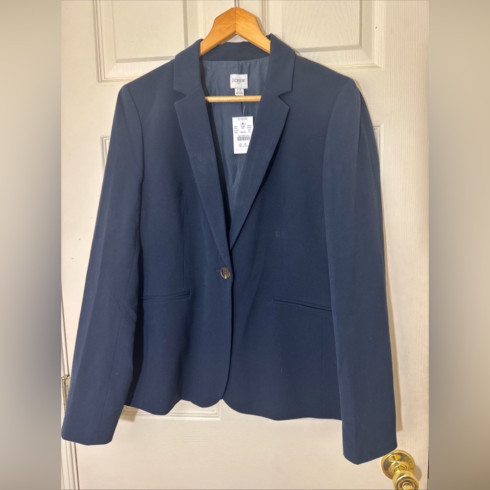 SALE 🔥🔥 NWT J. Crew Women's Navy Blue Blazer Size 14